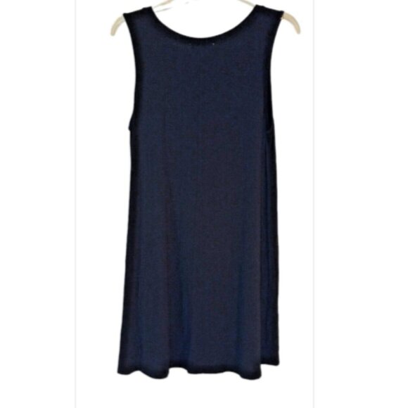 Forever 21 Juniors Black T-Shirt/Tank Dress Sleeveless Swing Sz M Casual - Picture 2 of 9